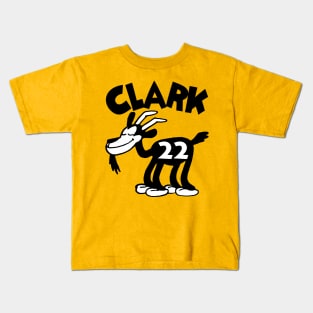 Caitlin Clark GOAT 3, Classic Steamboat Willie Goat Kids T-Shirt